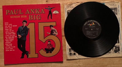 33 12'' LP PAUL ANKA SINGS HIS BIG 15 MONO