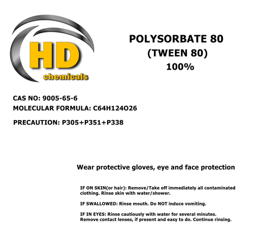 Polysorbate 80 Tween 80 Water Solubiliser, Emulsifier High Quality FREE UK PP