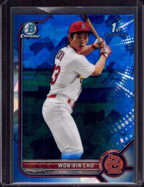 WON-BIN CHO 2022 Bowman Chrome 1st Sapphire #BCP-154 Rookie RC