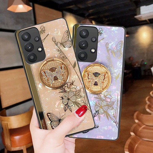 Luxury Bling Ring Stand Case Girl Cute Cover For Samsung S24 23 Ultra S22 S21 + - Picture 5 of 12