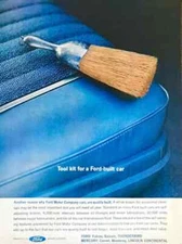 1961 Ford Motor Company PRINT AD Tool Kit for a Ford Built Car Whisk Broom Seat