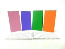 Seth Flip-Top Notebook, 60 Pages Hard Cover, Wire Bound, 5 Color Choices #LO3012