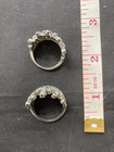Elegant Pair of Matching CZ Crown Themed Rings From My Film Collection — photo 5