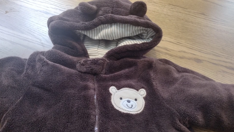 Traje de nieve Small Wonders 12M polar oso invierno una pieza cremallera ¡CÁLIDO! Foto 2 de 4