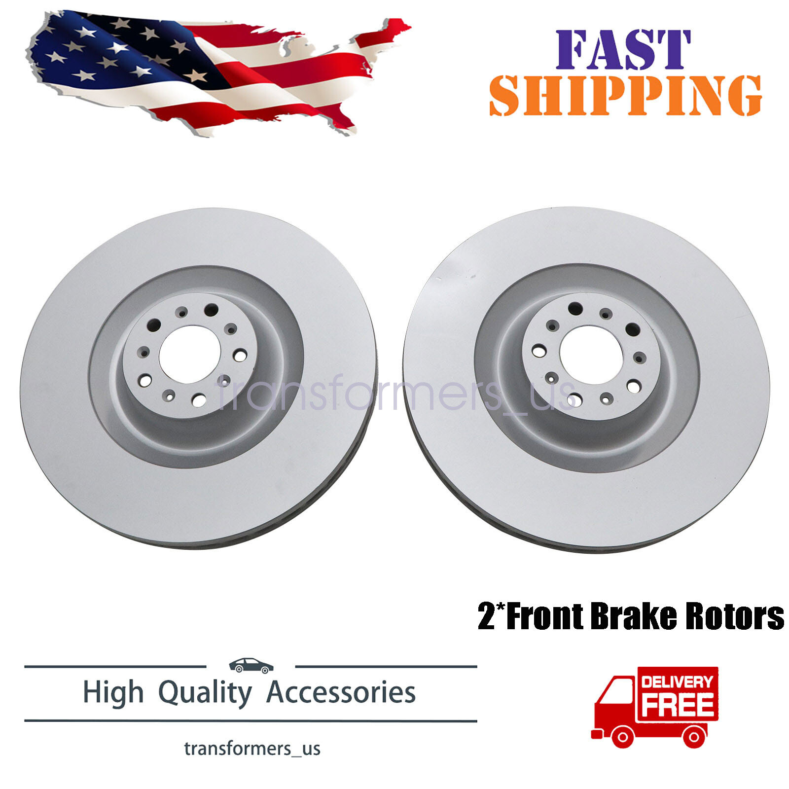 Fits For Bentley  GT GTC Flying Spur 2004-2018 Front Brake Rotors US