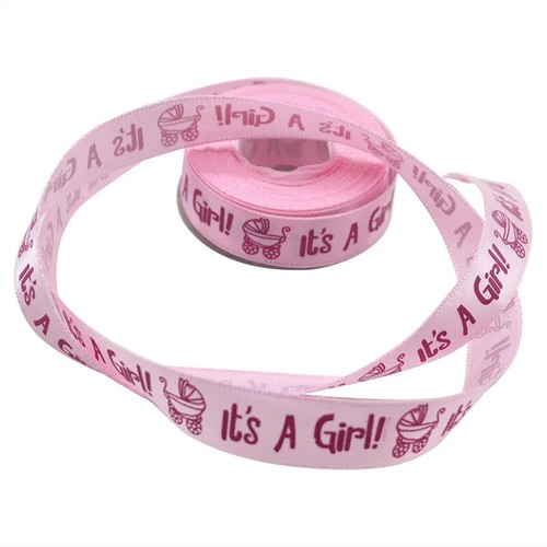 Its a Girl Pink Ribbon Baby Shower Party Decorations Favours Invitations Craft - Picture 3 of 3