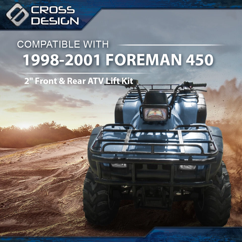 Kit de elevación delantera y trasera de 2" para Honda Foreman 450 1998 1999 2000 2001 Foto 2 de 4