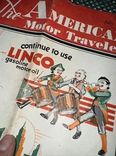 Vintage 1935 American Motor Traveler LINCO Ohio Oil Original Booklet (B8)