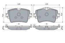 BOSCH - 0986494940 - Bremsbelagsatz BMW 1