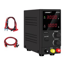 Precision 30V 10A DC Power Supply with 4-Digit LED Display - Compact & Reliable