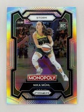 Nika Muhl  (RC) 2024 Prizm Monopoly WNBA #4 Silver Prizm - Seattle Storm