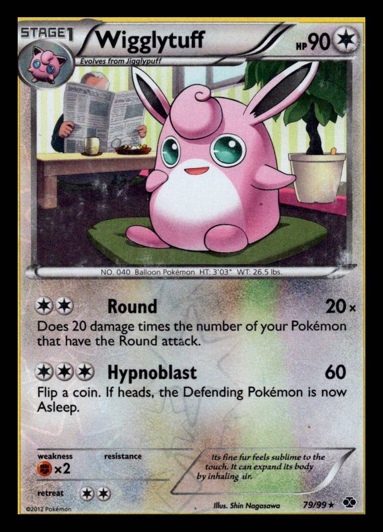Wigglytuff Reverse Holo Rare Next Destinies 79/99 LP