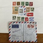 17 Germany stamps~1925-1969~air mail cover~eagle~Goethe~Schiller~Germania~Durer — photo 1