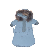 BABY SNOWSUIT  Mantel 3M Infant Newborn Bunting Mohair Detail Down Filling