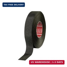 tesa 51036 High-Performance PET Cloth Automotive Wire Harness Tape, Black, 19mm
