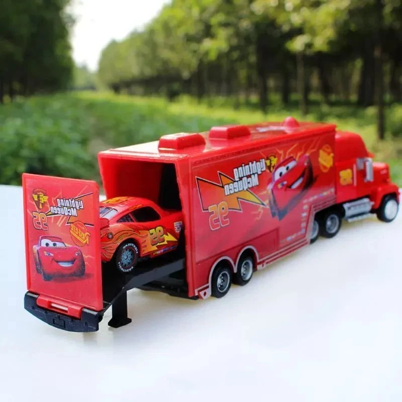 CARS LIGHTNING MCQUEEN TRUCK & MACK SUPERLINER CAR DIECAST KID CHILD PLAYSET TOY - image 4 of 4