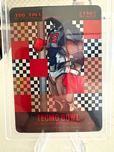 Tecmo Bowl Bo Jackson Battle Arena Insert Too Tall EP707 Football Card