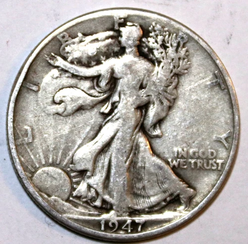 1947-D Walking Liberty Half Dollar - VF - #1369EC