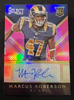 MARCUS ROBERSON 2014 Panini Select #RA-MR Pink Prizm Rookie Card RC AUTO #96/199