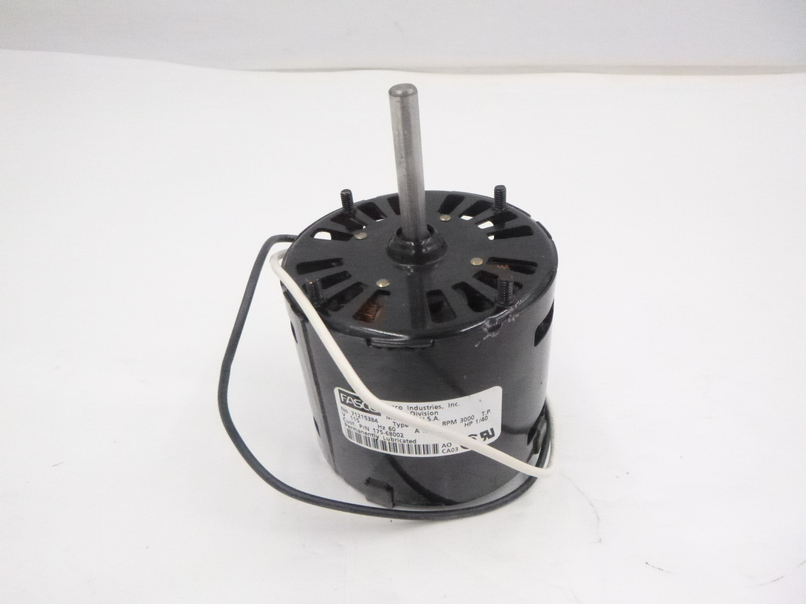 Fasco 7121-5384 Condenser Electric Fan Motor 115 V 1/40 HP 3000 RPM-image