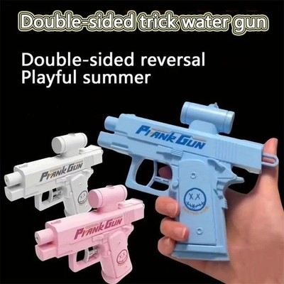 Prank Two-Way WaterGun, Prank SquirtGun Can Spray from Front and Back