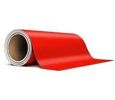 Red Matte Air-Release Adhesive Vinyl Pinstripe Tape Roll 6 In Size: 6  x 20ft