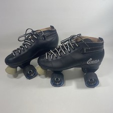 Cobra Roller Derby Skates Black Mens Sz 8 RollerSkates Barely Used Good Clean