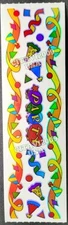 HAMBLY STUDIOS STICKERS HOLOGRAPHIC FOIL BORDERS  PARTY CELEBRATION VINTAGE RARE