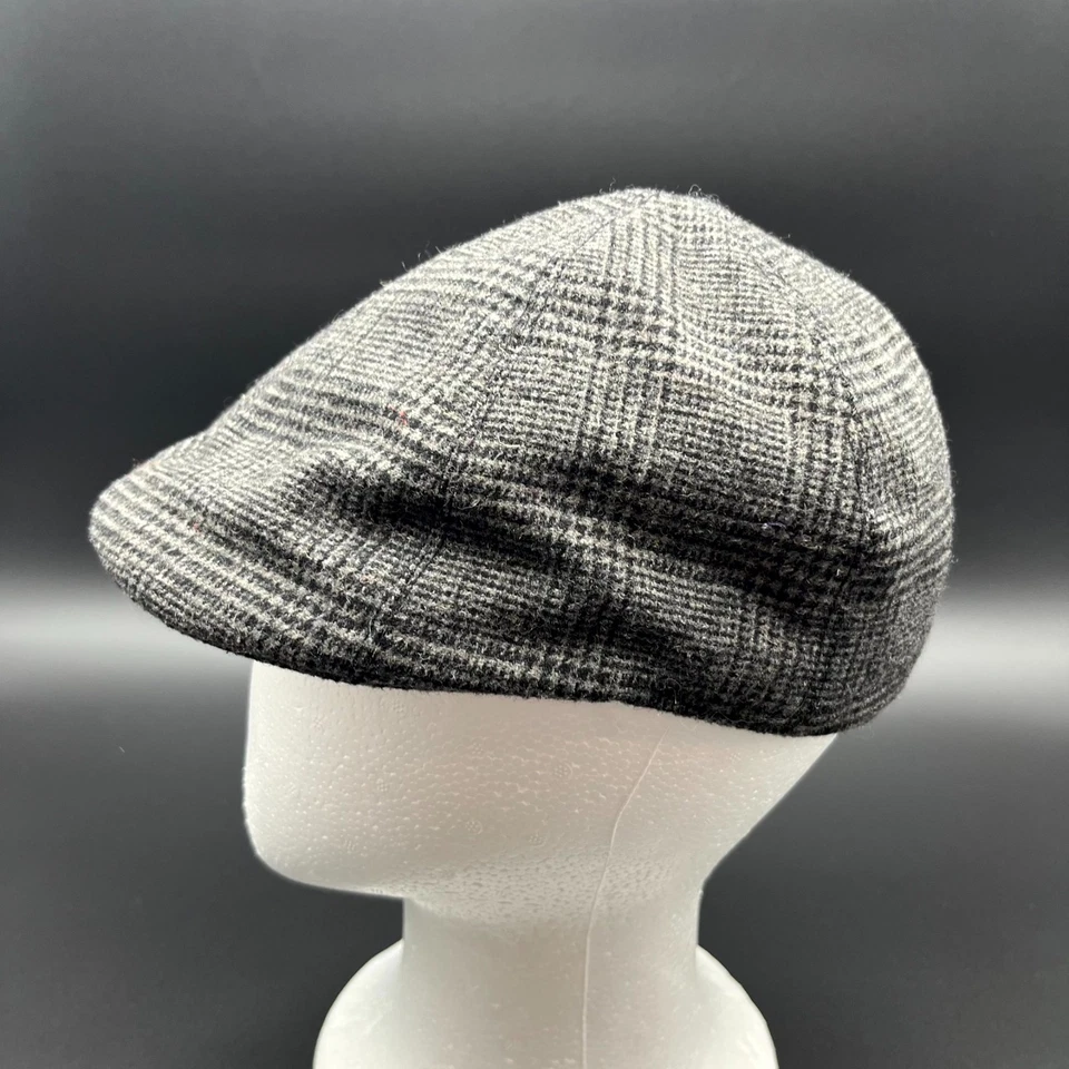 Gorra APT Para Hombres Talla Única Gris Algodón Cuadros Gorra de Newsboy Plana Viaje Ciudad Cálida Foto 2 de 4