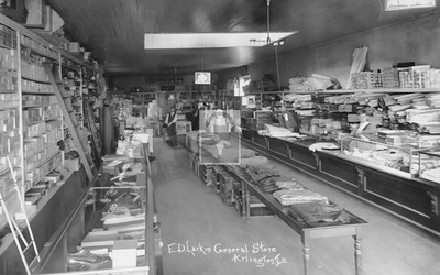 Interior View ED Larkin General Store Arlington Illinois IL - Reprint