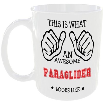 AWESOME PARAGLIDER LOOKS LIKE MUG IDEAL GIFT CUP PARAGLIDING PARA GLIDER SPORT