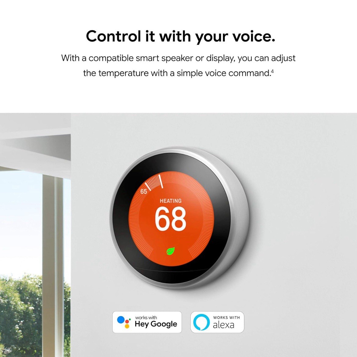 Google Nest Learning Smart Wifi Thermostat 3rd Generation & Base - Good (Tested)