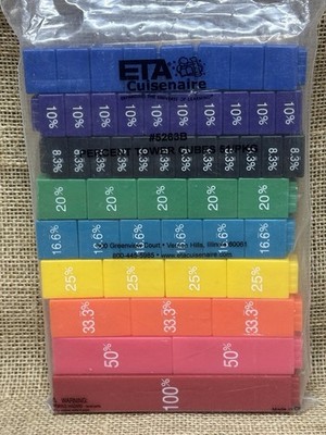 Learning Resources Fraction Tower Percent Tower Cubes - New!