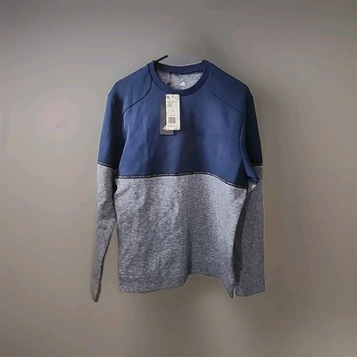 Adidas ADICROSS Fleece Sweatshirt Blue Size Medium 