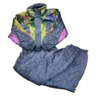 Vintage One Piece Ski Snowboard Suit 90s Retro Abstract Womens Large