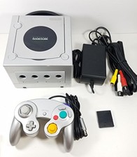 GameCube Console Platinum Nintendo Silver