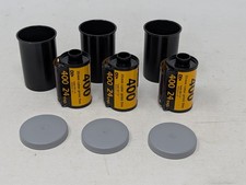Kodak 400 35mm Color Film Lot - 3 Rolls, Appears Unused, Cans