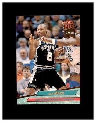 1992-93 Ultra Rookie RC #357 Sam Mack San Antonio Spurs Basketball Card MINT