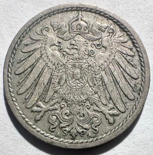 1896-A Germany Empire 5 Pfennig, XF
