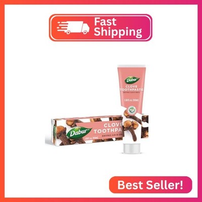 Dabur Clove Herbal Toothpaste for Strong Teeth & Healthy Gums, Fights Bad Breath