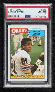 1987 Topps Ernest Givins #310 PSA 8 Rookie RC