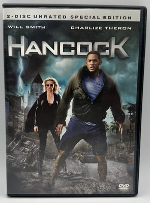 Hancock DVD Two-Disc Unrated Special Edition Will Smith Charlize Theron 2008