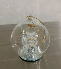Pallina Natale Con angelo In Vetro Murano Vedi Descrizione Alta Cm 6 Usata 