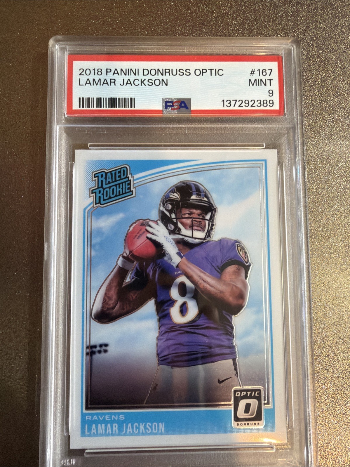 2018 Donruss Optic - Rated Rookie Lamar Jackson #167 (RC)