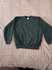 Green Fruit Of The Loom Crewneck Sweatshirt Men's Size M