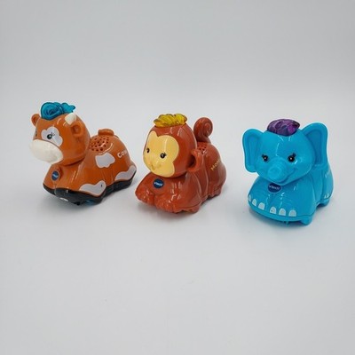 VTech Go! Smart Farm Zoo Animals Cow Monkey Elephant -  Tested Works