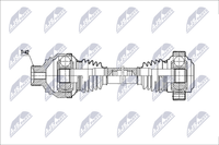 NTY NPW-AU-080 Antriebswelle Hinten Links FüR Audi Lamborghini
