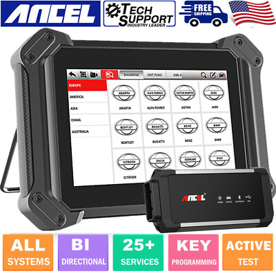 Bi-directional Diagnostic Tool OBD2 Scanner Key Coding All System 