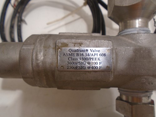 QUADRANT ASMEB16.34 BALL VALVE CLASS 1500 w/WIKA TRANSMITTER E-10 CABLE 2000PSI - Picture 5 of 8