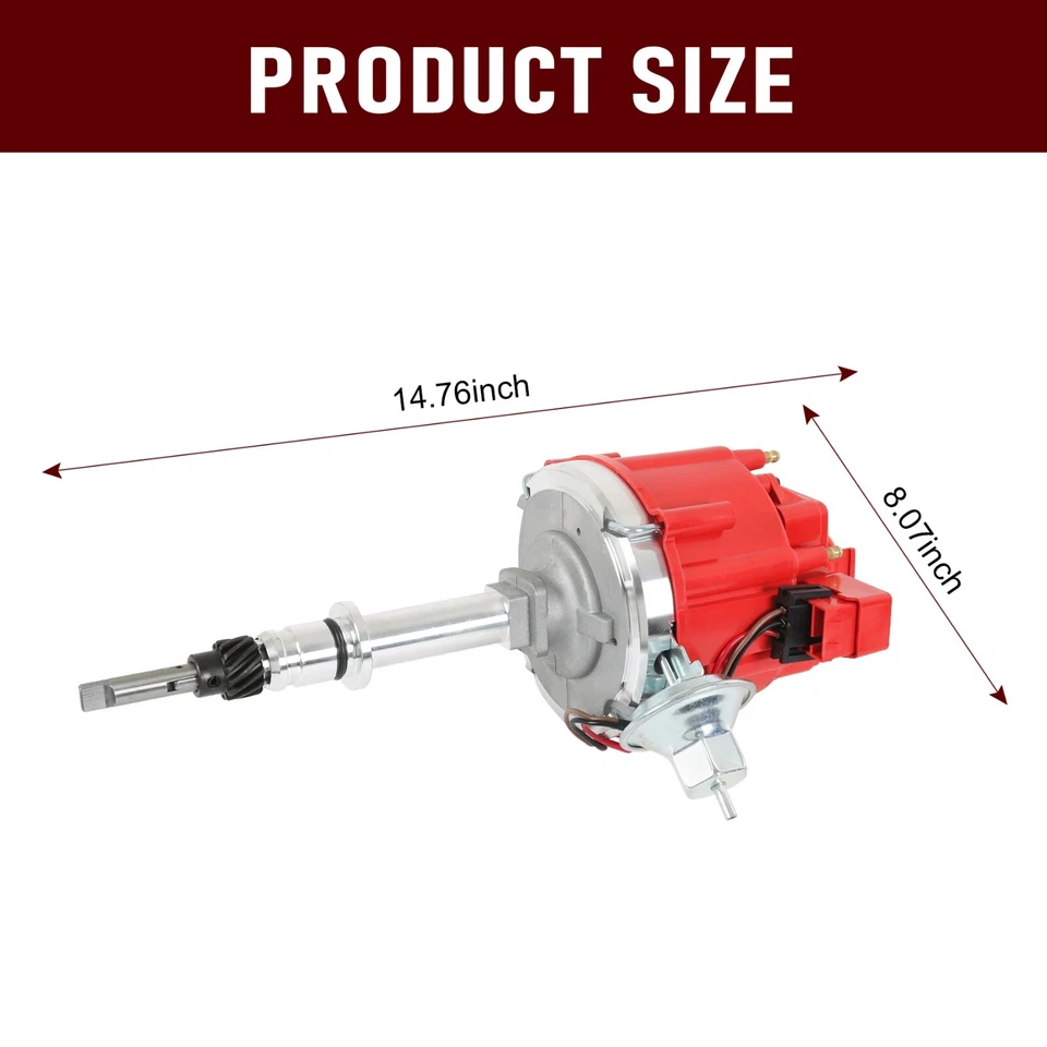 Distributor HEI w/ Ignition Wires For 78-85 Chevrolet Inline GMC 292 250 230 L6 - Image 2 of 4